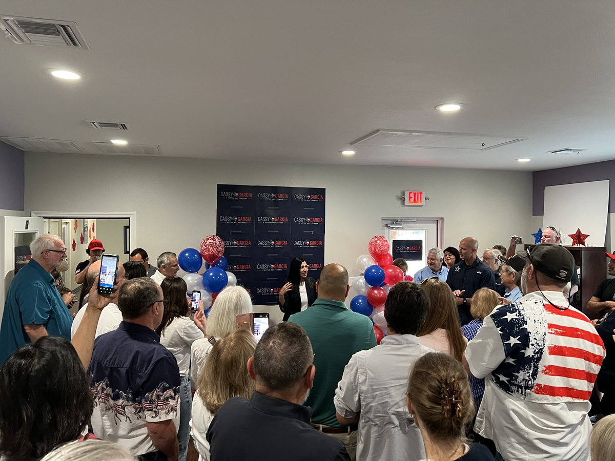 TrumpHouston's tweet photo. Happy Birthday and congratulations on an excellent grand opening to @CasandraLGarcia. We’re excited to see great things happening CD28 and are ready to crush voter contact here in Schertz and through out the district! #lonestarherd #leadright https://t.co/JdzXwUYwVb