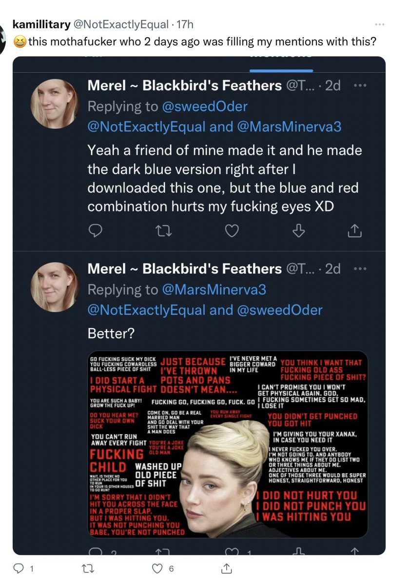 BabyAng62495676's tweet photo. Hey… #DeppFans.. are some of #AHfans trying to defect? Watch your backs. #JohnnyDeppRisesVMA https://t.co/2yMV6g0GZv