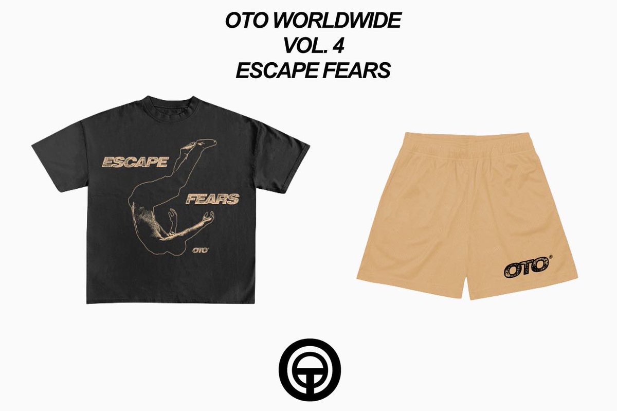 OTOWorldWide's tweet photo. OTO WorldWide Vol. 4 “Escape Fears” Collection is available now on https://t.co/cwH8MimE7B ! 🌐 

S-XL Sizes are available. Please allow up to 3-4 weeks for production as well as shipping time. 

#OTO #OTOWorldWide #OvercomeTheOdds #EscapeFears https://t.co/8edVlDCLvP