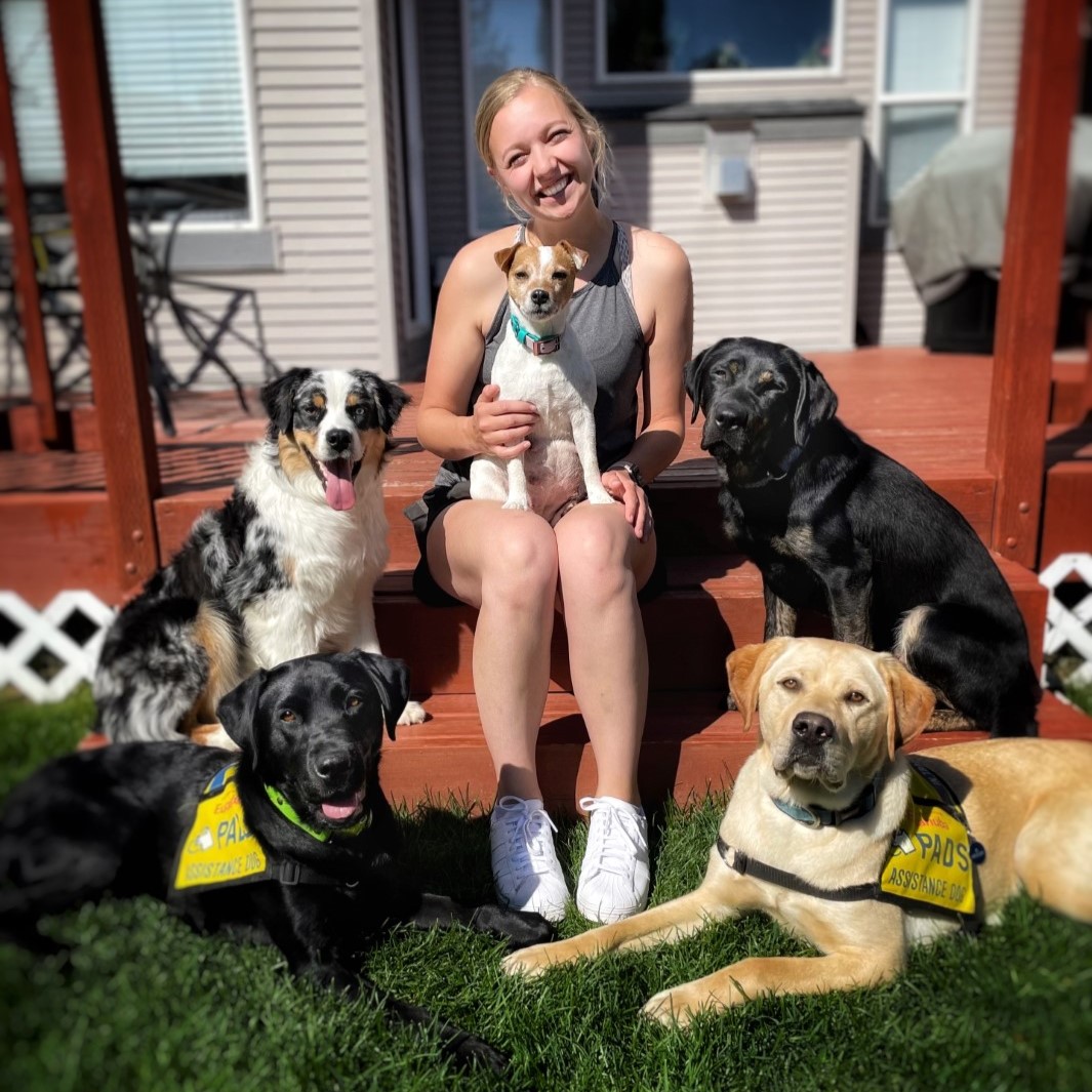 PADSdogs's tweet image. 🎉 Meet Amy, our newest Advanced Dog Trainer at our Calgary campus. Amy has been involved with PADS for the past 10 years as a volunteer puppy-raiser and sitter, We are so thrilled to have her join our team! Welcome Amy! #StaffSaturday #PADSCalgary