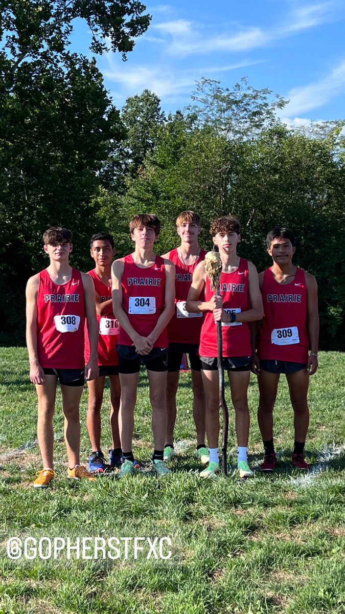 kkarlacc's tweet photo. Congrats @CPXC_Gophers 

these boys killed it at the Mav Stampede today #clintonprairiexc #gophergreatness #cpxcgophers #crosscountry https://t.co/Jv93XquT6m