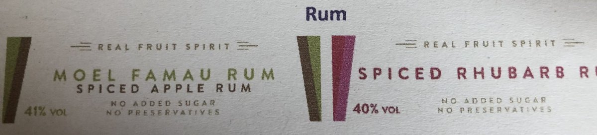 Two of the rums I make. I’ve added an extra one for Sunday - a delicious light and spicy blackcurrant rum. 
Makes an impressive mojito.
Let’s see how much you like it in #Ruthin  <a href="/RuthinMarkets/">Ruthin Artisan Markets CIC</a> @change_market <a href="/RuthinOnline/">Ruthin Online</a> <a href="/RuthinGaol/">Ruthin Gaol Museum - Amgueddfa Carchar Rhuthun</a>