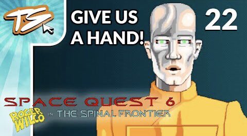 TurianShepard's tweet photo. Roger’s made a new friend and he seems happy to give us a hand! Literally!

#LetsPlay #SpaceQuest6 (Blind) Ep22 - SYDNEY'S A REAL PAL 🛸👽🪐🦾

#SpaceQuest #TheSpinalFrontier #PointAndClick #AdventureGame #Sierra

https://t.co/3cJOoSOMyV via @YouTube https://t.co/RqjN8De2Yo
