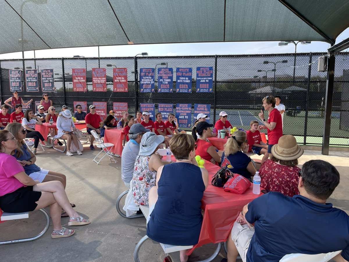JPIIHS_ADOffice's tweet photo. @JPIIHS_Tennis with the season kickoff event for the 2022-23 season! @JPIIHSSports #outworkeveryone https://t.co/d3bRJcTvZG