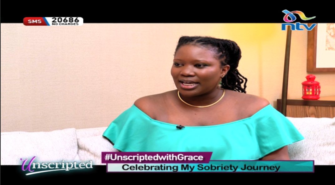 ntvkenya's tweet photo. Time for #UnscriptedWithGrace
'Celebrating my sobriety'
Watch live: https://t.co/Ysxxb9IYMd https://t.co/A7S0ANSHHE