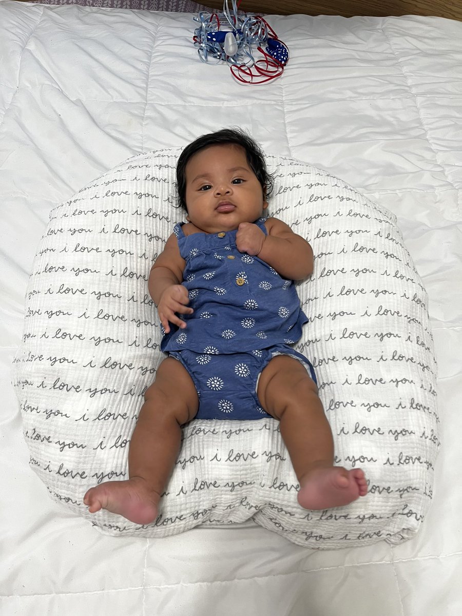 Month 3 with Baby Ava - side note, we had 4 outfit changes in a matter of 1/2 hours 🥹