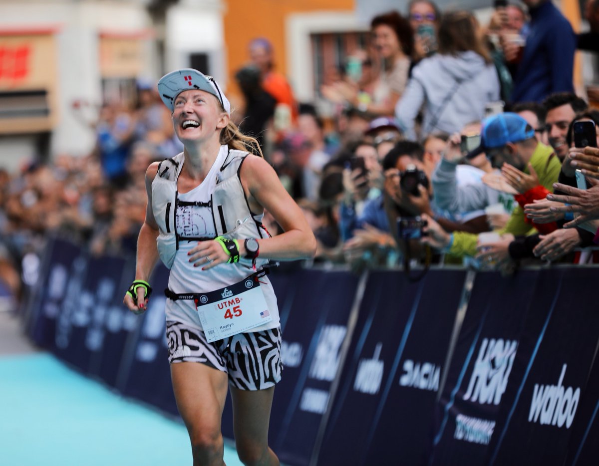 Kaytlyn Gerbin (The North Face) is third at the 2022 #UTMB in 25:07:44.