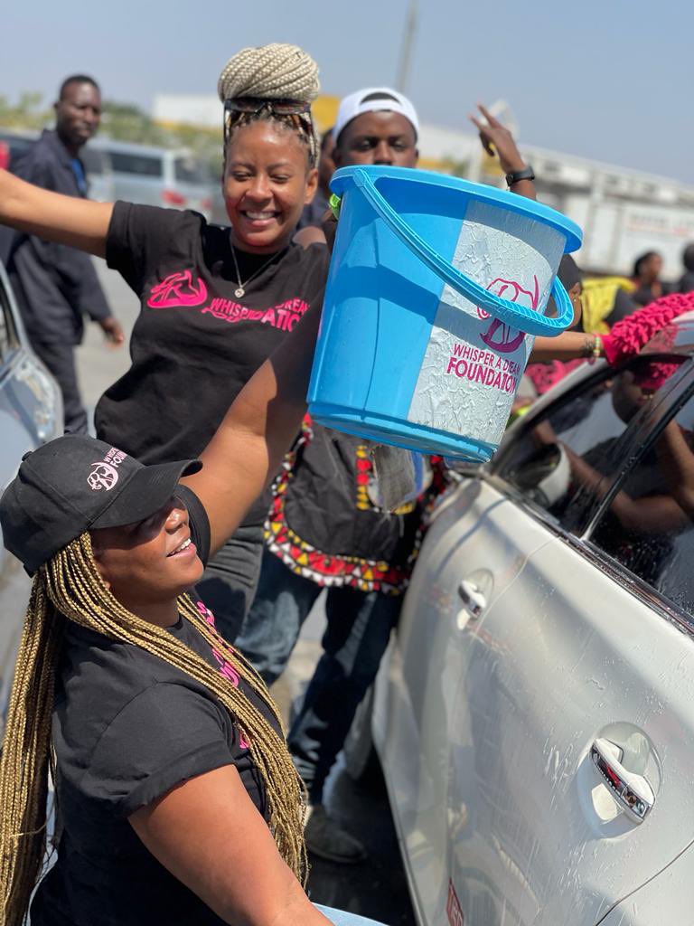 kopulande's tweet photo. I have spent today Saturday, 27th August 2022 at Cosmopolitan Mall in Makeni with Whisper a Dream Foundation washing cars to raise funds for the sanitary pads program in aid of girl child education. Please, donate for that poor girl to go to school. God bless your giving hand. https://t.co/C14vDZdBGm