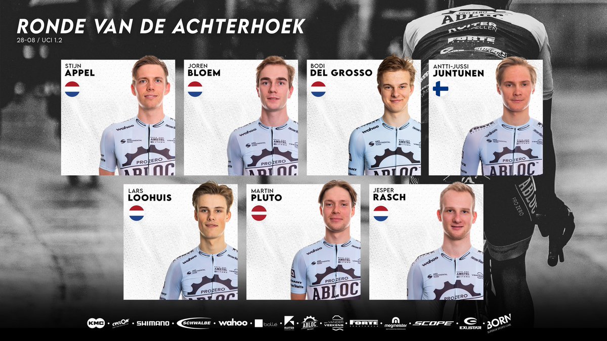 𝗟𝗜𝗡𝗘-𝗨𝗣 📃
Our 𝐕𝐈𝐈 riders for the Ronde van de Achterhoek! 💪🏻

#RideToWin #Rondevandeachterhoek 🇳🇱