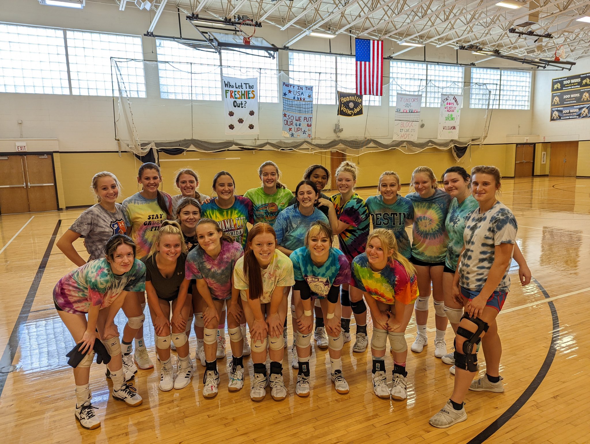 BHS Volleyball on Twitter "Tie Dye Saturday. Working to prepare for