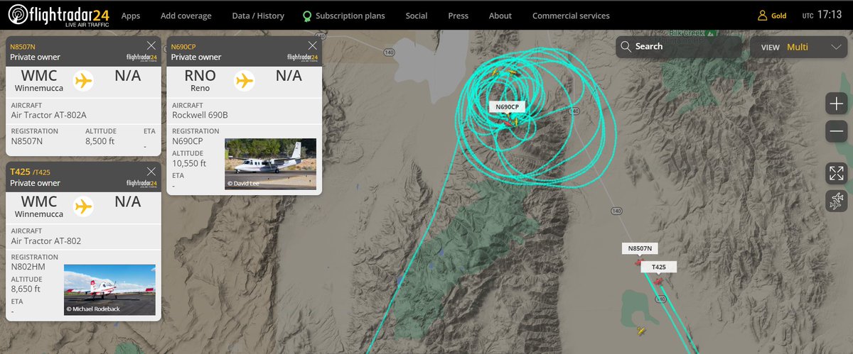 fire_feeds's tweet photo. Additional firefighting aircraft showing up on #FR24 heading to the #15,786 acres fire #CherryGulchFire in #HumboltCountyNevada
G B AERIAL APPLICATIONS INC
#T828 #N828GB
TOP FLIGHT AVIATION INC
#T867 #N8507N
Aero SEAT Inc
#T425 #N802HM
🇺🇸❤️‍🔥 https://t.co/RcATCXnD4X