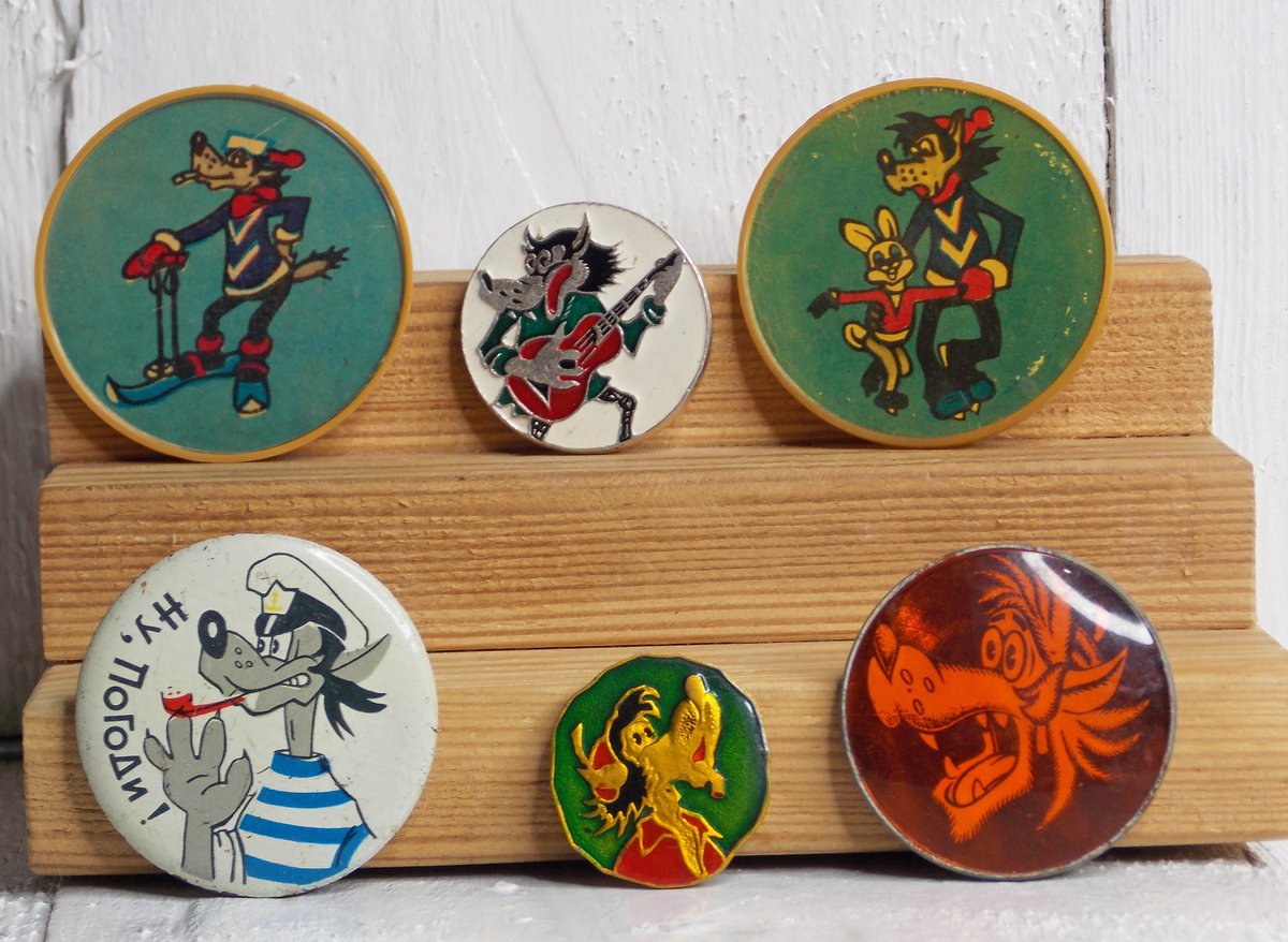 Alex43872440's tweet photo. Excited to share the latest addition to my #etsy shop: Wolf pins, Set pins 6 pcs, Well wait, Childrens pins, Cartoon character, Vintage pins https://t.co/mKzVkOxdeY #childrenspins #wellwait #sovietmetalsign #cartooncharacter https://t.co/VS1Fw1Hex5