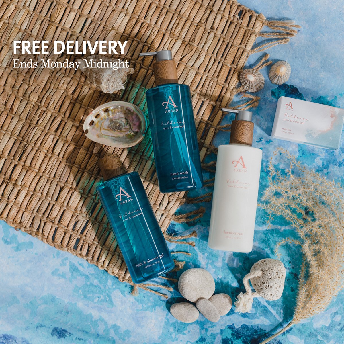 Looking for your next new favourite scent? Try our Kildonan Collection and escape to paradise with fragrant violet leaf and orris. Buy this weekend to get FREE DELIVERY 📦

Shop Now: bit.ly/3Cgmy61

#FreeDelivery #OnlineOffers