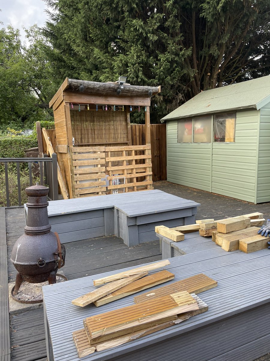 OCallsBar's tweet photo. Complete re-build planned, so I’ve started the dismantling today.
It’ll be bits done as &amp; when I can squeeze it in, but hopefully next spring we’ll be back bigger &amp; better 🇮🇪☘️🍺 https://t.co/vJe4YXBHaB