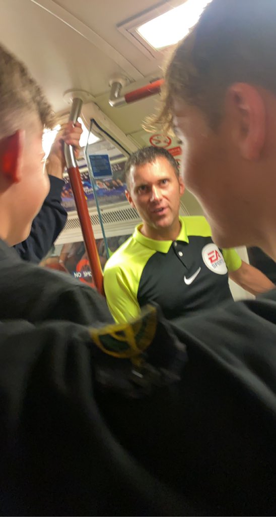 danjc28's tweet photo. Lino was on my train, and he said for the disallowed Millwall goal he didn’t even see it was offside just gave it cos the goal scorer hesitated after he scored😂😂 #readingfc https://t.co/tu0bkzQ3TZ