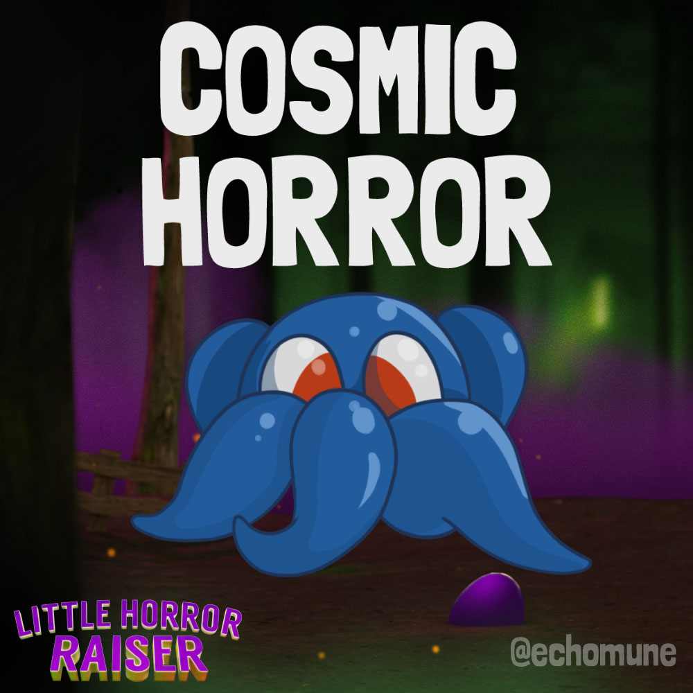 Echomune's tweet photo. Here's a better view of Zu'Thun, the cosmic horror. It's 1 of the 4 little horrors you can choose to raise on Little Horror Raiser. #gaming #LittleHorror #spooky https://t.co/o0DWKR7lBD