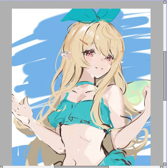 pomu let's goooooo!!! I only made it to the rough sketch!!!カラオケ楽しんできてねええええ!#NIJIMelodyTime 