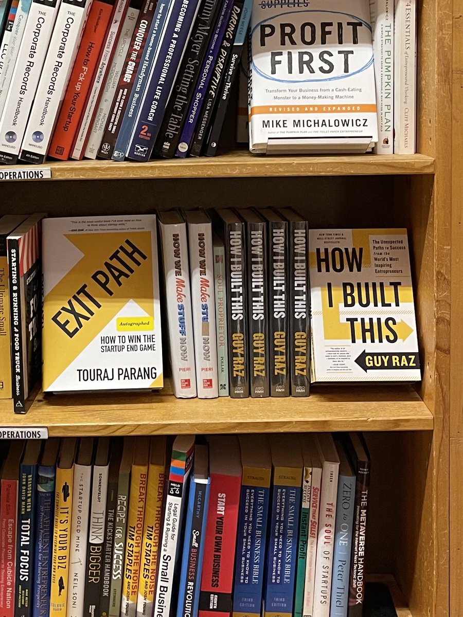 touraj's tweet photo. .@guyraz we seem to have the same taste in book cover design!! 😀 #exitpath #howibuiltthis @Powells https://t.co/Q31GYxnlJ5