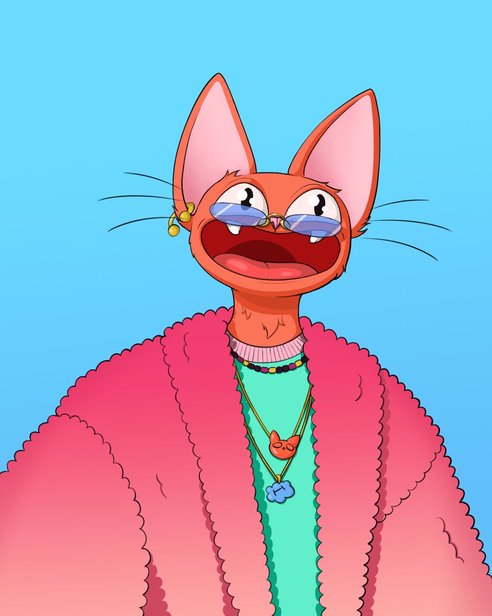 howbizzarenft's tweet photo. Wohoo I won the auction for Axel @theSupremeCats . Love it , apparently big plans in the works let's go ! https://t.co/t7SFHFVYwn