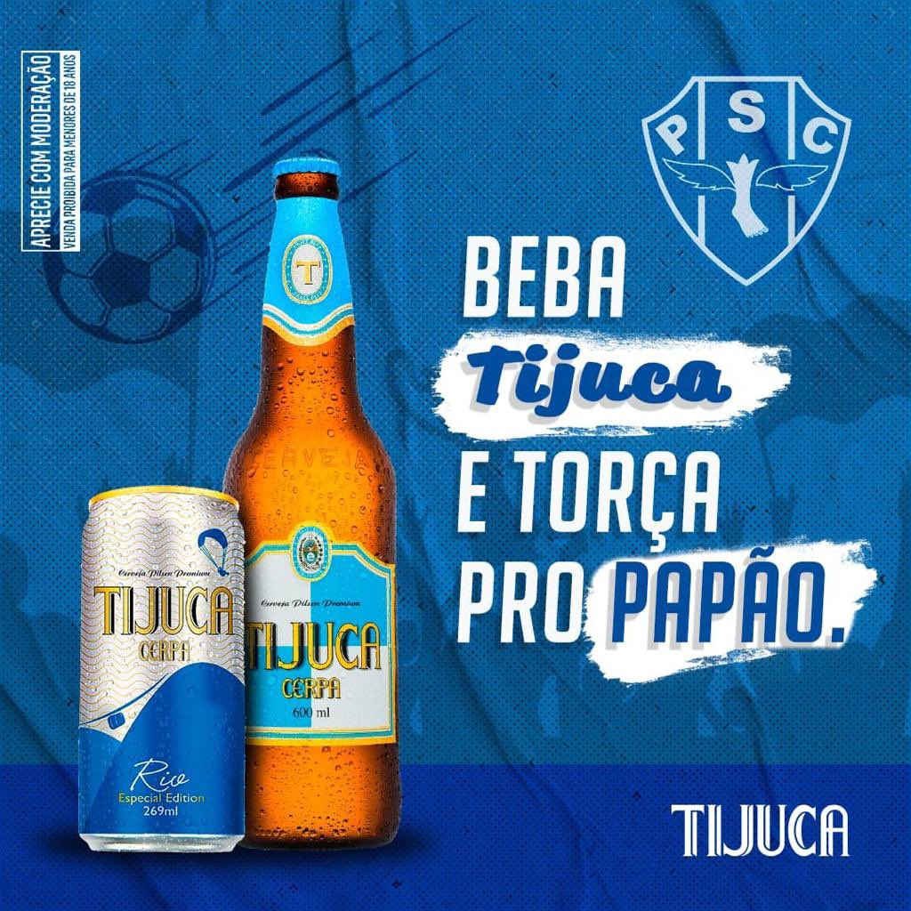 Paysandu's tweet photo. Vamos pra mais uma? 😎🚀 

Quando tem papão em campo, é hora de abrir uma Tijuquinha e torcer com toda a PAYxão. Abra a sua Tijuca gelada e aproveite o jogo. 🐺💙

Aprecie com moderação. Bebida para maiores de 18 anos. 

#Paysandu #Tijuca #Cerpa #CerpaCervejaria https://t.co/hW1e106hNF