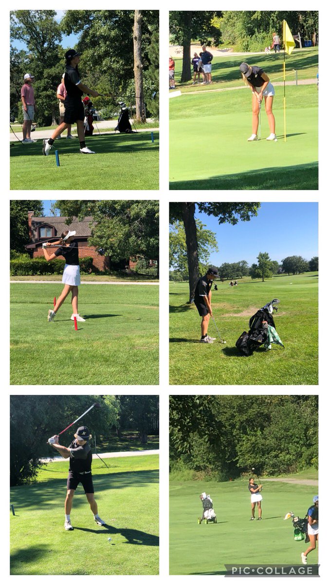 Action shots from today’s HF Co-Ed invite <a href="/AndrewGirlsGolf/">Andrew Girls Golf</a>