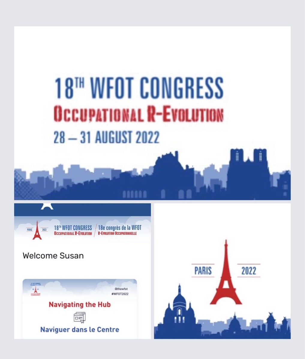SusieTouchinsky's tweet photo. Let the count down begin!!!

Sunday at 2:30AM EST (8:30AM PARIS TIME!) I get to present with Dr. Terri Cassidy WFOT 2022 in Paris!!!!

#wfot2022 
#occupationaltherapy 
#occupationaltherapist 
#drivingchange 
#thedrivingOT
#drivingot https://t.co/e5dsDc9q0p