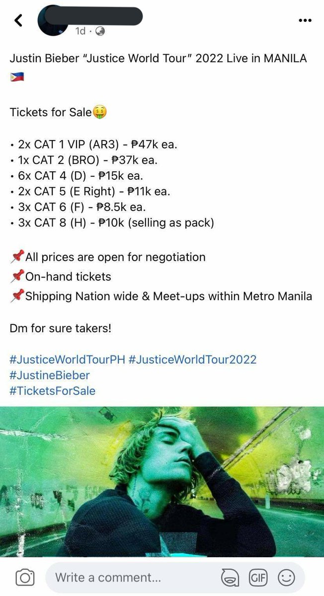 chleleluvs's tweet photo. wtf ginawa nya din pala sa concert ni justin :)) yung cat 1 vip na originally 28k ginawang 47k and yung other seats ang laki rin nung dagdag. nakakainis lang talaga @KringKim @happeehour https://t.co/5hsjYZCucu