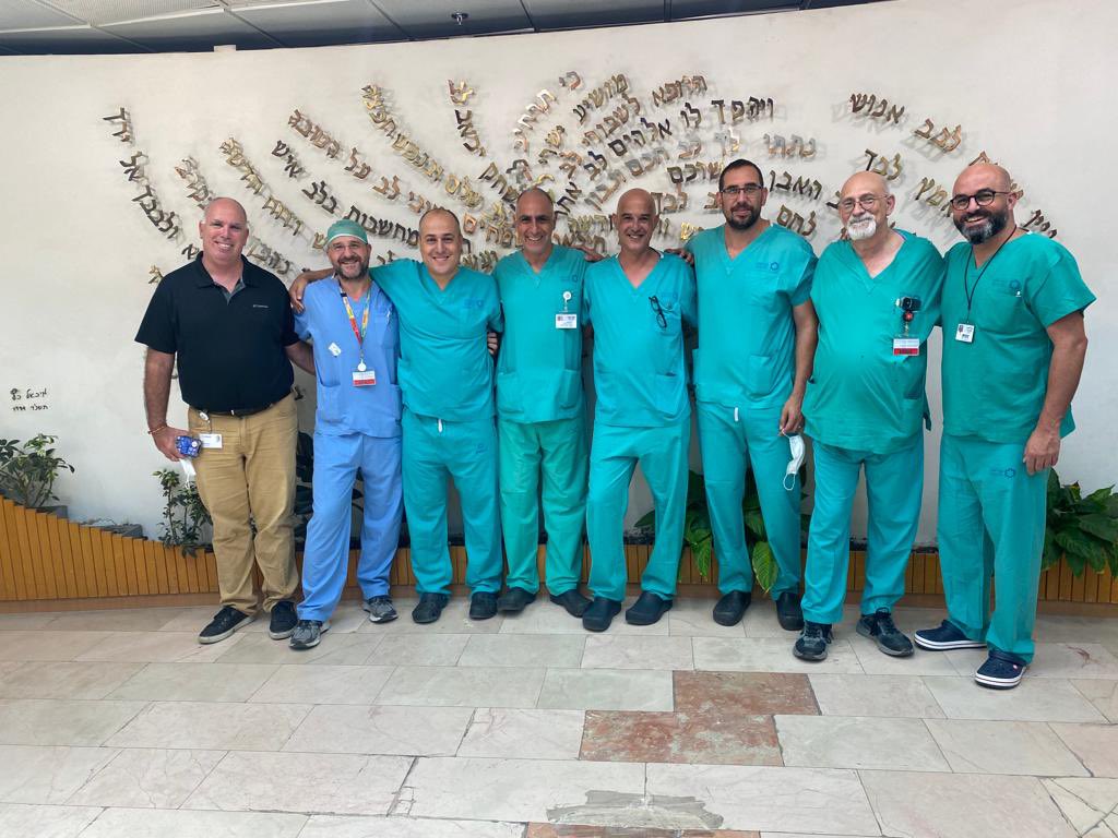 icszmc1's tweet photo. Live broadcast from SZMC Abbott Educational Excellence Centre -  @MShuvy is performing a MitraClip procedure together with @SCMDCARDIO  @HaimMord Nechemya Tanami @AbbottCardio https://t.co/Tcsb7aI2ja