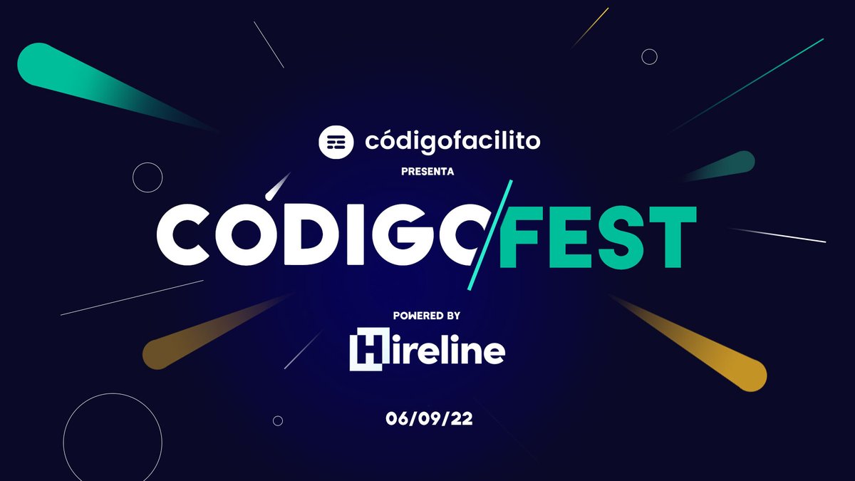 PyLatam's tweet image. Ya llega el evento más importante del año @codigofacilito! 🥳🎉🙌

#CÓDIGOFEST 2022, la conferencia gratuita de dirigida al crecimiento profesional de las y los programadores de habla hispana. 🚀🥳

🗓️6 de Septiembre
💻En linea

Regístrate aquí:👇
codigofacilito.com/codigofest