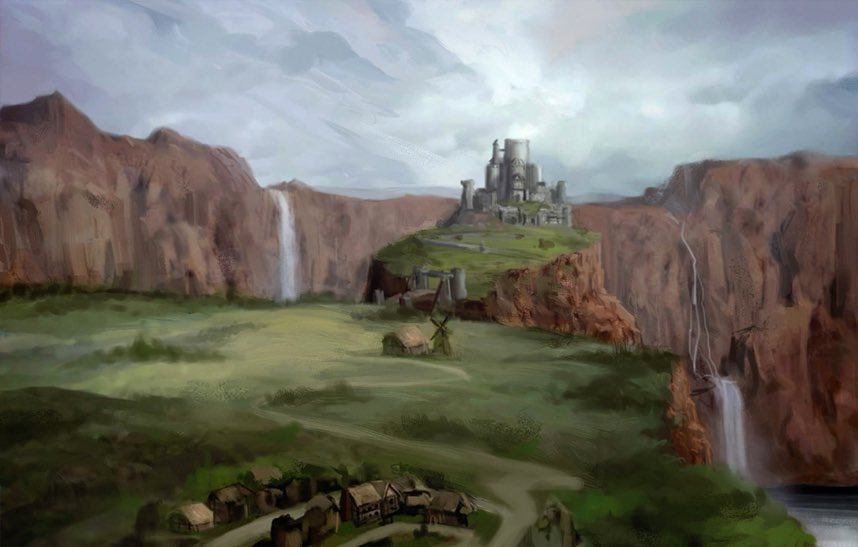 dailydragonage's tweet photo. Concept Art of Redcliffe and Redcliffe Castle https://t.co/euvyGzmo1X