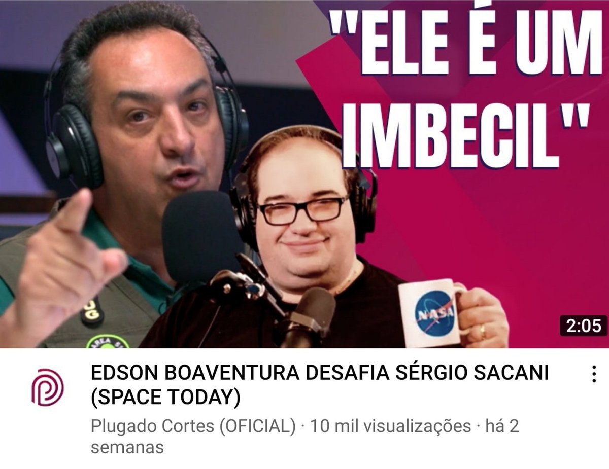 Sacani (Space Today) - AKA Gordão Foguetes tweet media
