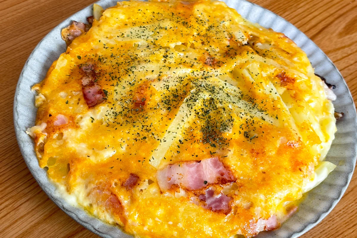 【簡単レシピ】ベーコンじゃがチーズガレット♪カリカリ感がクセになる。