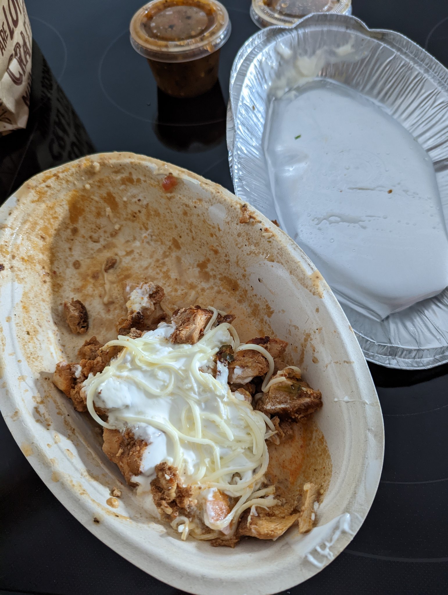 Errn on Twitter "How my Chipotle showed up from Doordash. 😐 https//t