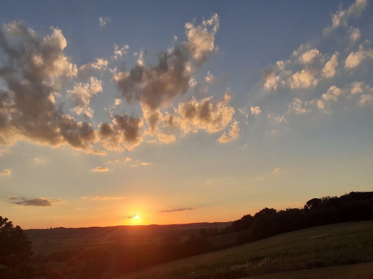 berkgers's tweet photo. Coucher de soleil, chênes, champ de soja, maison à vendre, nuages
#Gers #home #FinDelEte https://t.co/hdC9yNEji1