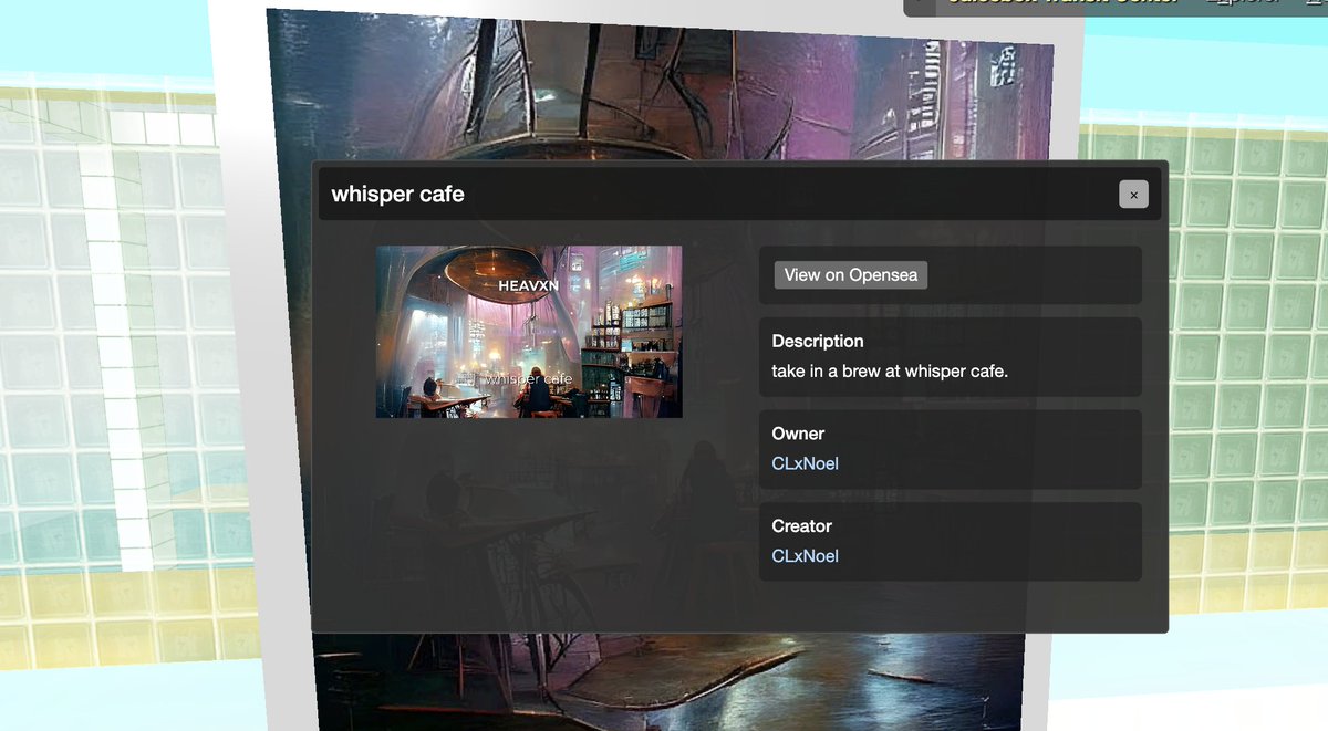 lexicon_devils's tweet photo. Chill tunes and NFT's by @cielxnoel  up in the gallery. Join our listening party ! Just click your pointer at the image to see the music stream pop up and hit play! https://t.co/UtWcx9hGhF https://t.co/n8hql5U5V1