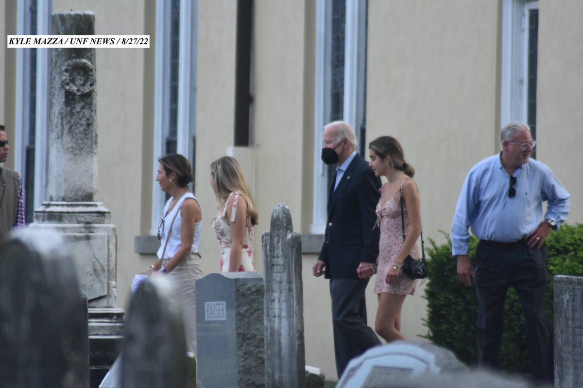 KyleMazzaWUNF's tweet photo. President of the United States Joe Biden departs St. Joseph on the Brandywine Church after attending mass on August 27, 2022 in Wilmington, Delaware https://t.co/MOym9cNKCQ
