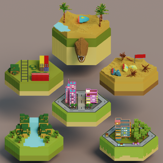 Amirbekkir's tweet photo. I got myself some cute islands for the apocalypse
by dear @Bonyvxl
#fxhash #tezos #tezoscommunity #HexaVoxa #NFTs #NFTCommunity #luxuriousalien https://t.co/HNXJL4tKNO