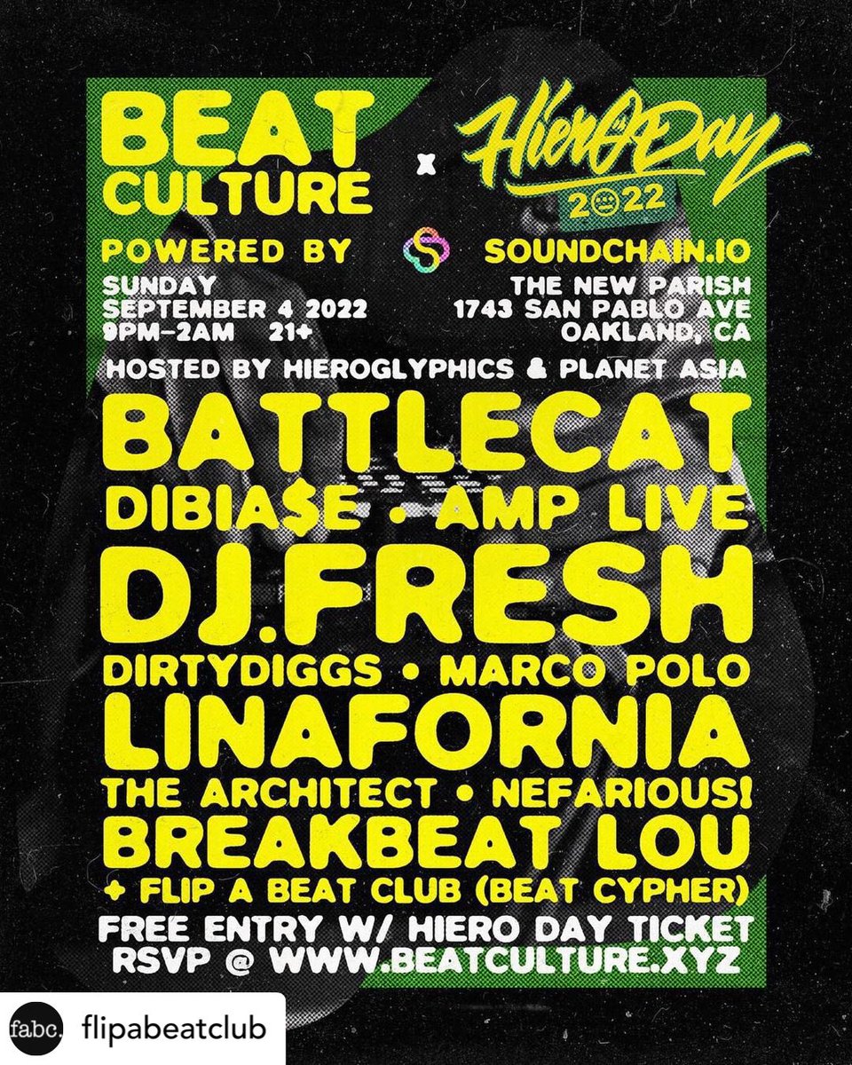 I remember vibing on beats in the jeep outside project blowed around 2002. Dj Battlecat was posted up the whole time vibing. I was lowkey bugging too he would even listen to the beats back then. Now getting to rock a set on same line up as him Bruhhh!!!!