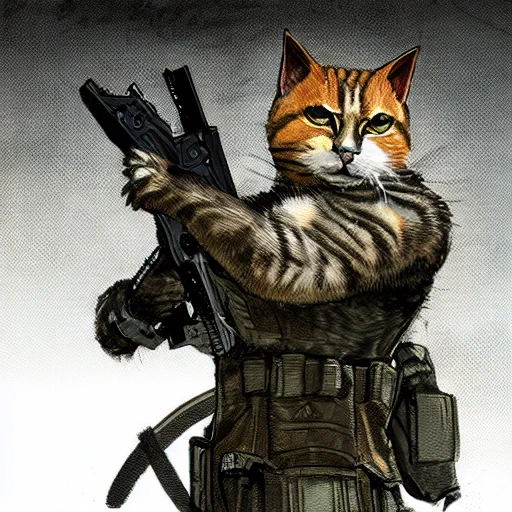 メタルギアに出てくる猫兵士です。 