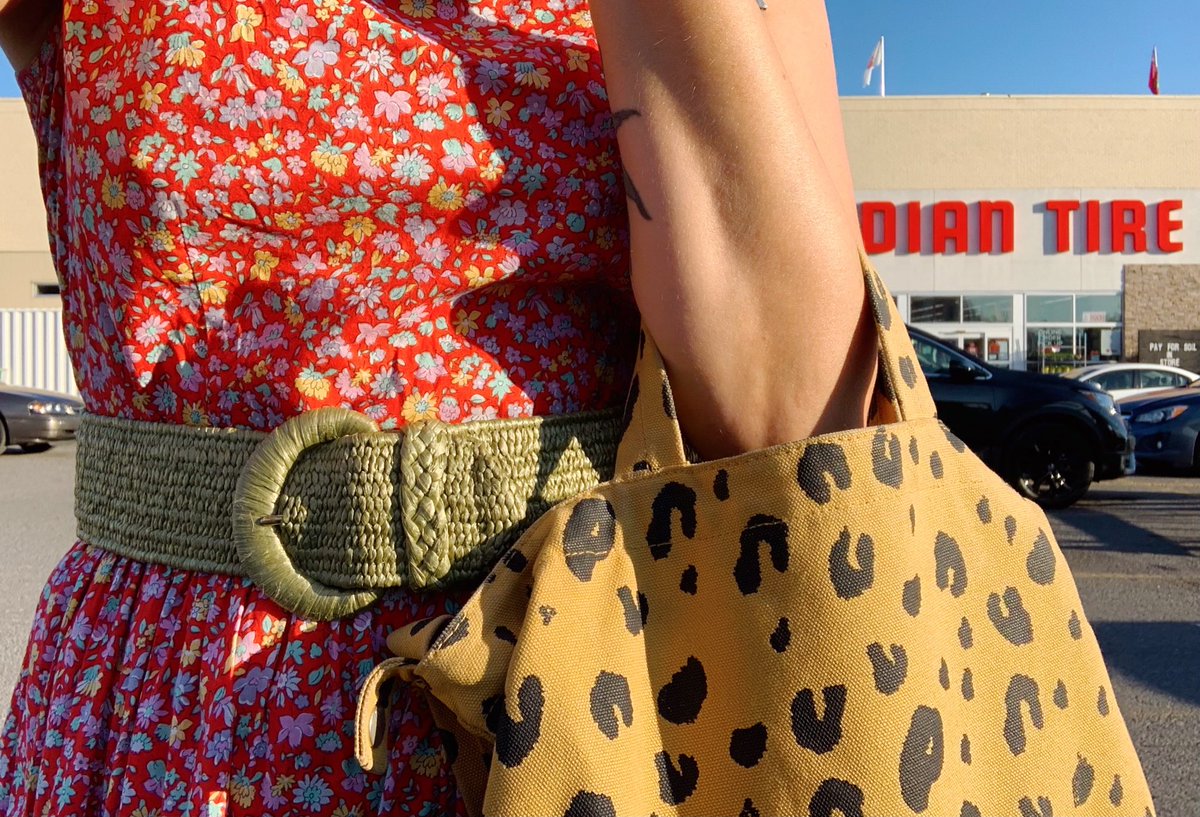 nicecobra's tweet photo. LMAO the cahier at Canadian Tire just told me my dress clashes with my bag but she “likes them both”

#powerclashing https://t.co/EFTHQ3Mmrx