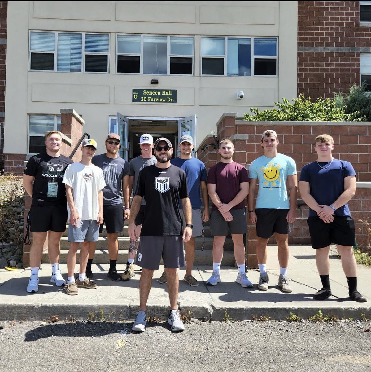 Freshman class all moved in today.  Time to get to work! Panthers Lacrosse 🥍 🥍 LETS GET IT! #trusttheprocess #embracethechallenge