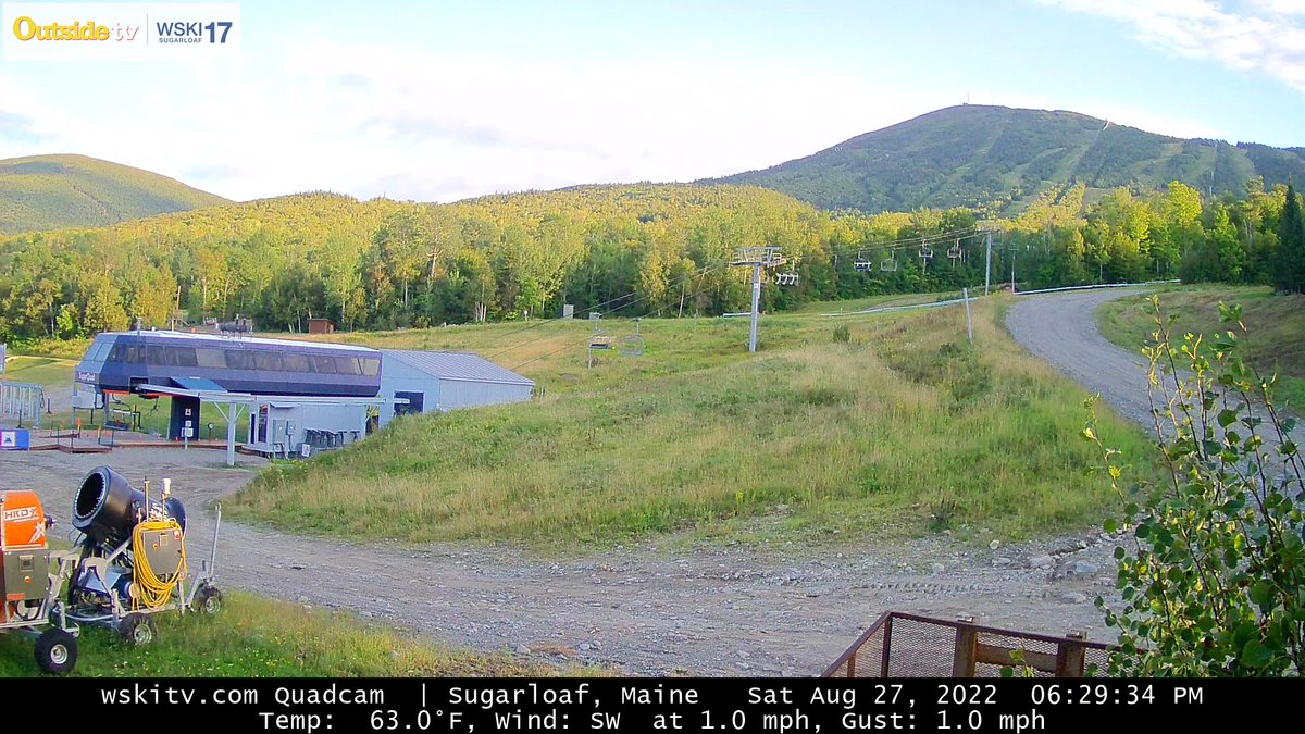WSKItv17's tweet photo. https://t.co/ognLF65frO Sunday's perfect for a chairlift ride unless you want to hike any of our 4000'+ peaks to earn your view! Lots to do in the Maine High Peaks #LastSummerWeekend #WinterSoon https://t.co/yKn7duPjnm