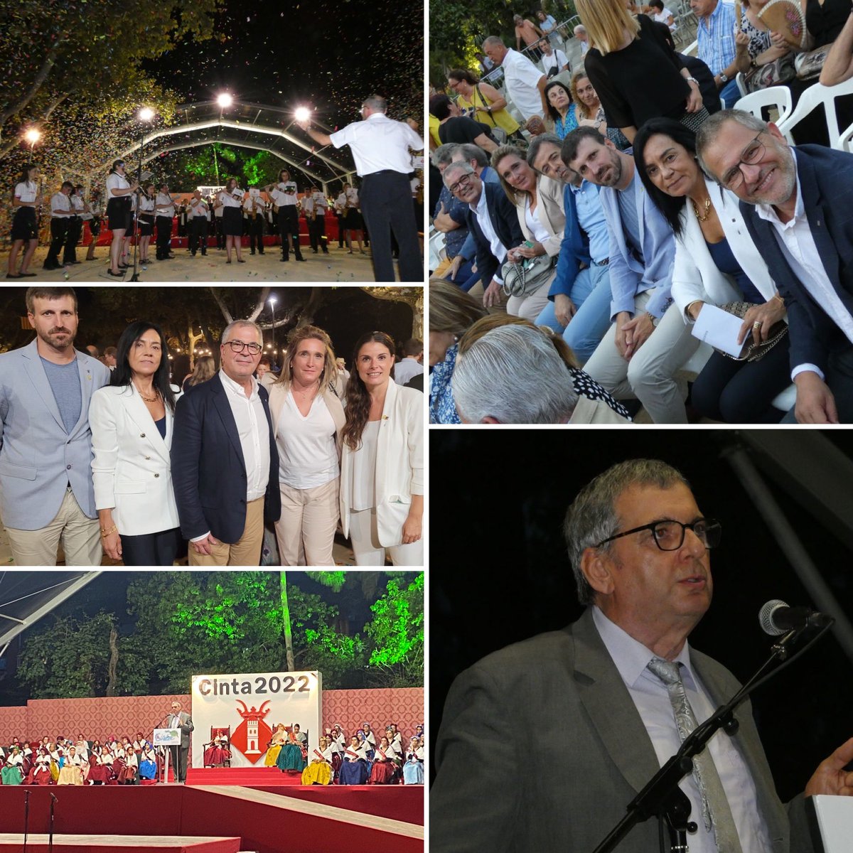 JuntsxEbre's tweet photo. 👉🏼 La portaveu de @JuntsxCatParl, @mncsls juntament amb els directors territorials de @JuntsXCat han assistit a la presentació de pubilles de la #Cinta2022 i al pregó, enguany a càrrec del professor Manel Ollé.
🎉 Que tingueu una bona festa! https://t.co/uEoqCwxv2Z