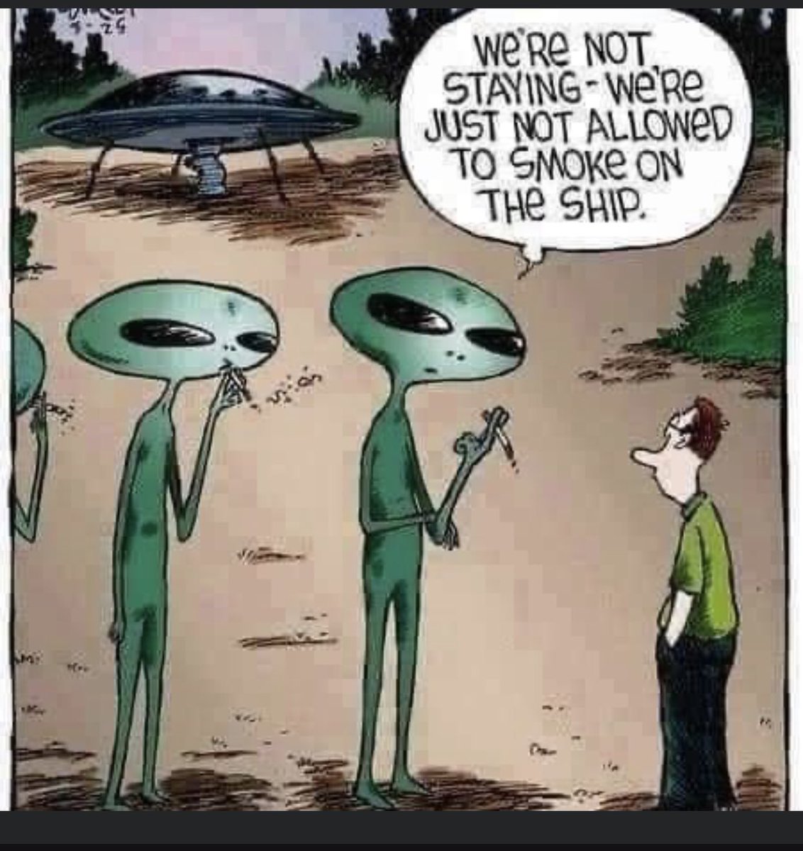 springsmama's tweet photo. Seriously 😒 they’re probably like- “Let’s give these assholes a few millennia to get their shit together before we come back with our alien-agenda”
#ilovealiens #alien #alienlogic #humansareamess https://t.co/j3Px1SDyeD