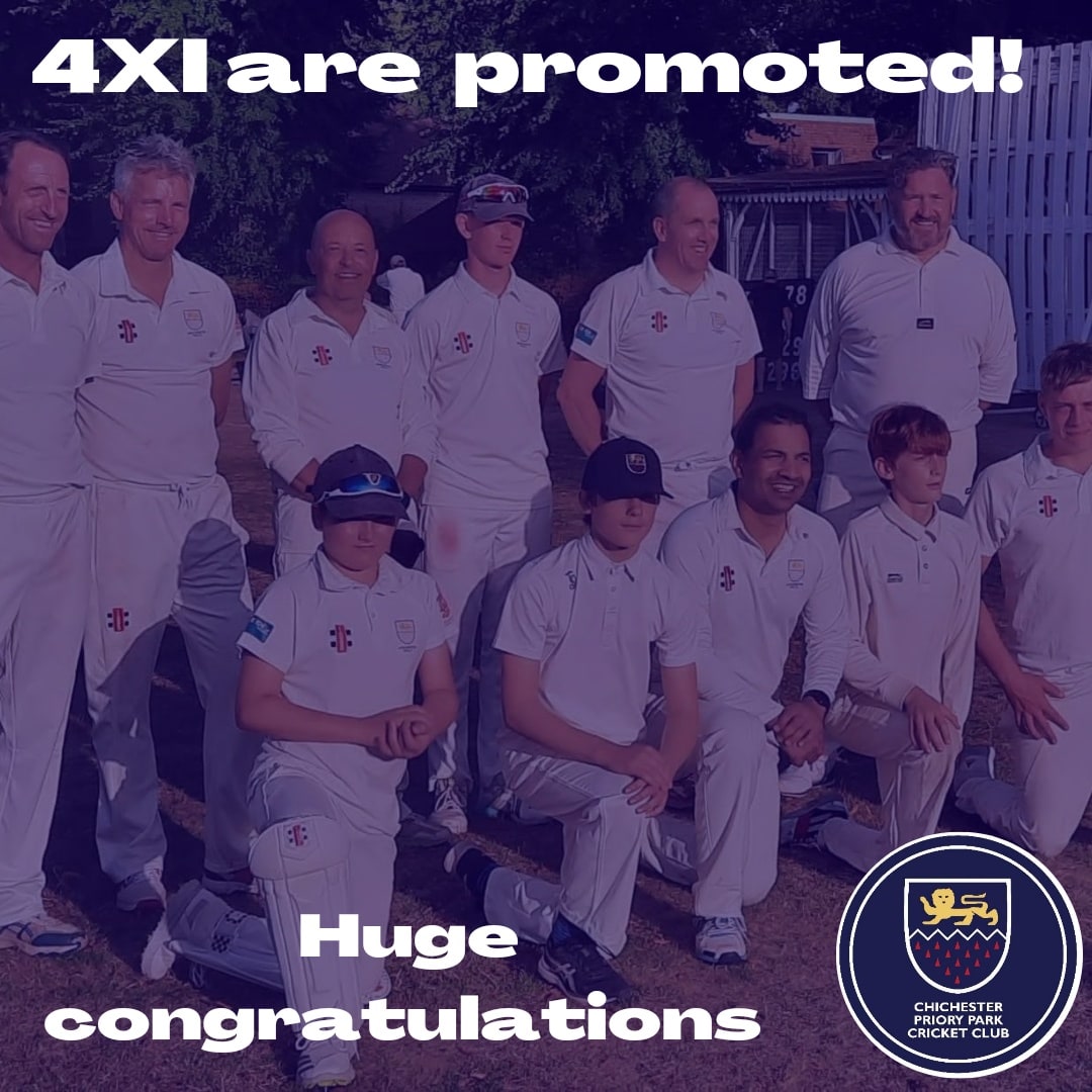 CPPCricket's tweet photo. 4XI are promoted 👏

Huge congratulations to Jes's fantastic squad!
Well done to everyone who supported this team; parents of the juniors, scorers, umpires and all the team for their commitment.
The only 4XI in their league and they've held their own.
Congratulations to you all! https://t.co/hitC8OplZC