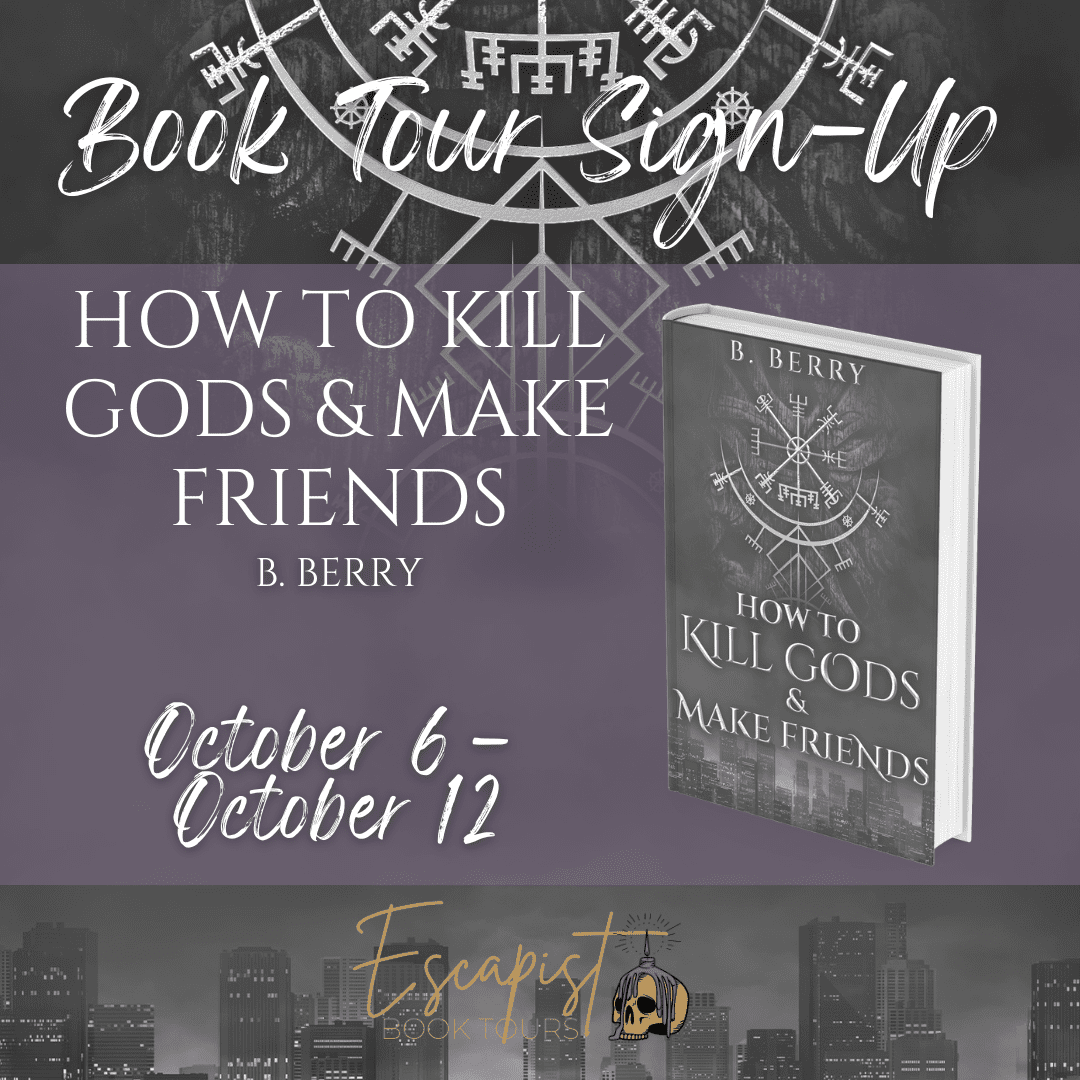 EscapistBookCo's tweet photo. 🚨NEW TOUR ANNOUNCEMENT🚨
Join us for the #HowTokillGodsAndMakeFriends Book Tour!
'Vivienne must wrangle together an unlikely crew to stop an ancient, angry god from being summoned into their realm.'
Sign up now:
https://t.co/aZR1N68y7A https://t.co/8HpCK3fb5i
