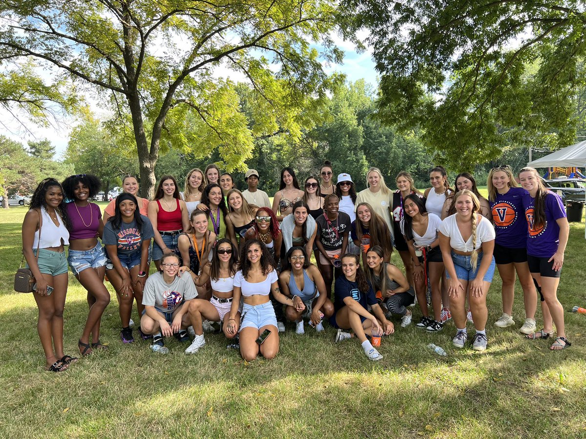 mvc_wbb's tweet photo. tailgating before the first home football game of the season! 

let’s go vikings!! 💜🏈 

#valleywillroll https://t.co/90cLRShOyi