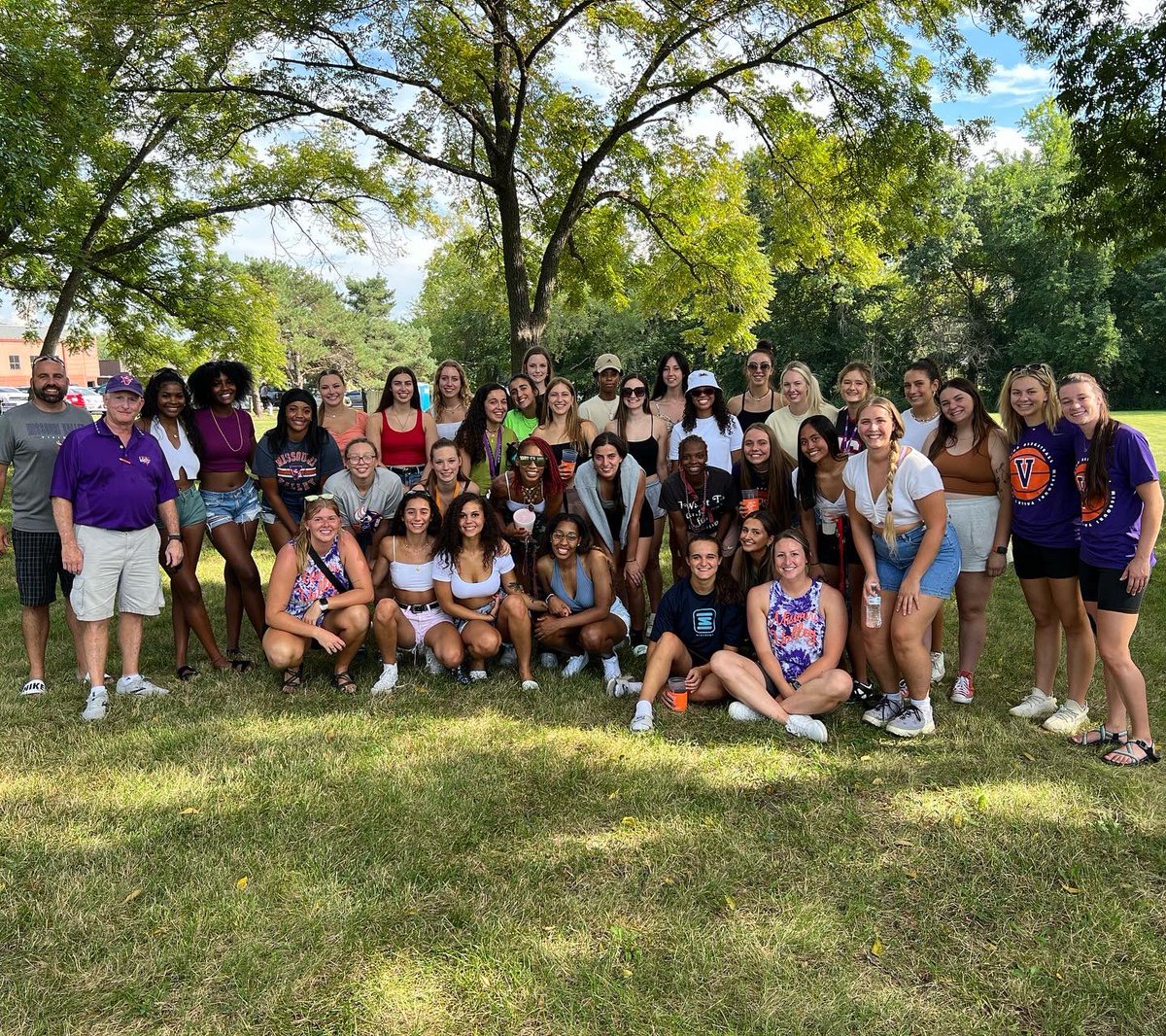 mvc_wbb's tweet photo. tailgating before the first home football game of the season! 

let’s go vikings!! 💜🏈 

#valleywillroll https://t.co/90cLRShOyi