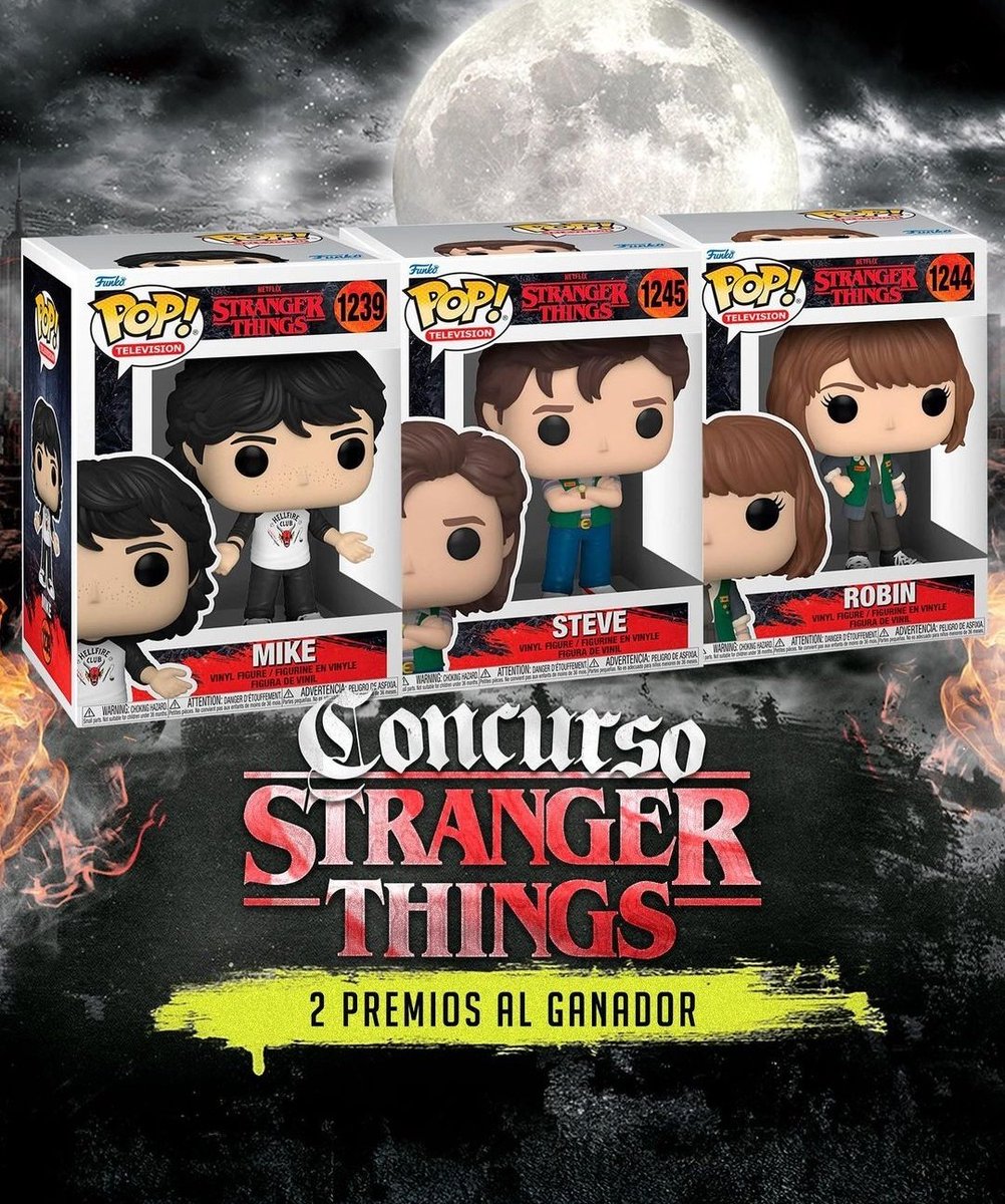 FunkoShopCL's tweet photo. 🚨 Alerta de #Concurso 🚨
🎉 Quieres ganarte una polera + un funko Pop! de STRANGER THINGS?
🔥 Participa en nuestro INSTAGRAM : @funkoshopcl
o pinchando el Link :
https://t.co/5CN9lnHW7h
#StrangerThings4
#StrangerThings
#HellfireClub
#FunkoShopCL https://t.co/AvKQJolFBm