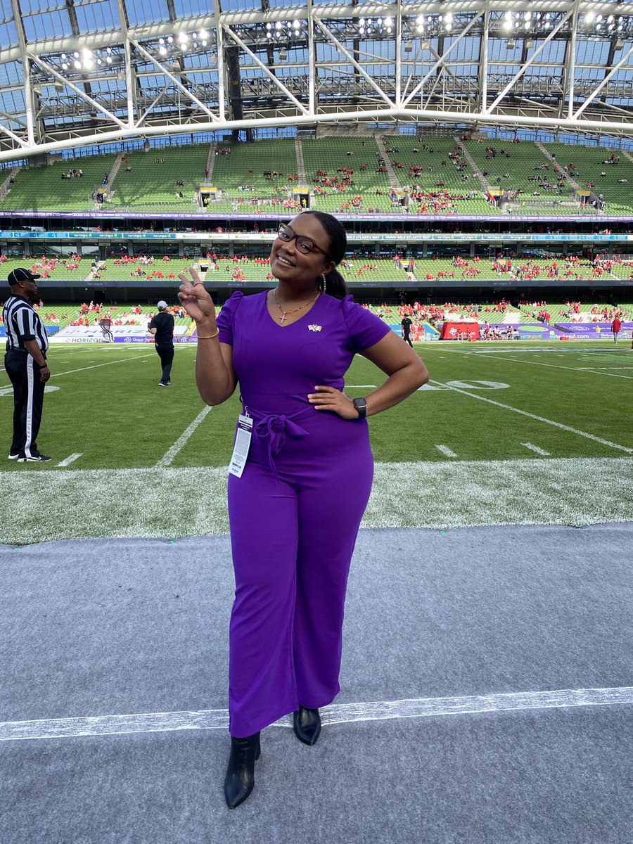 SportsOnTheLo's tweet photo. Went to Ireland and got the DUB(lin) 
🇮🇪☘️

Oh, I’m so ‘lucky’ college football is back #GoCats 💜 https://t.co/4EOMgsLL05